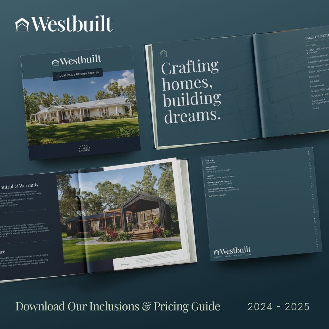 Westbuilt Homes Flat lay Brochure Ad