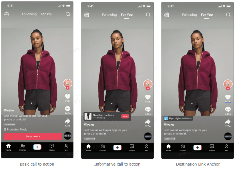 TikTok ad example