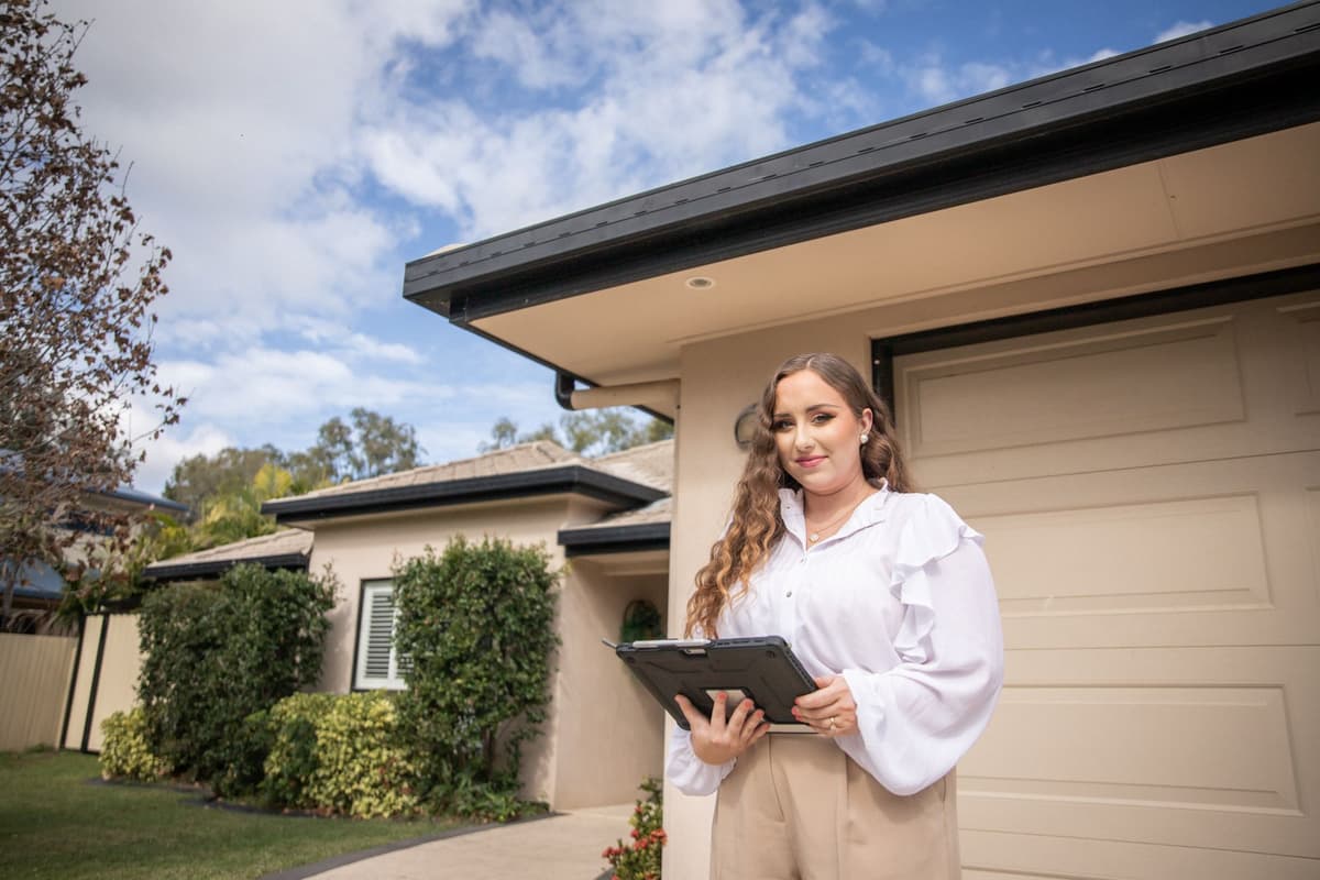 HTW woman using her tablet