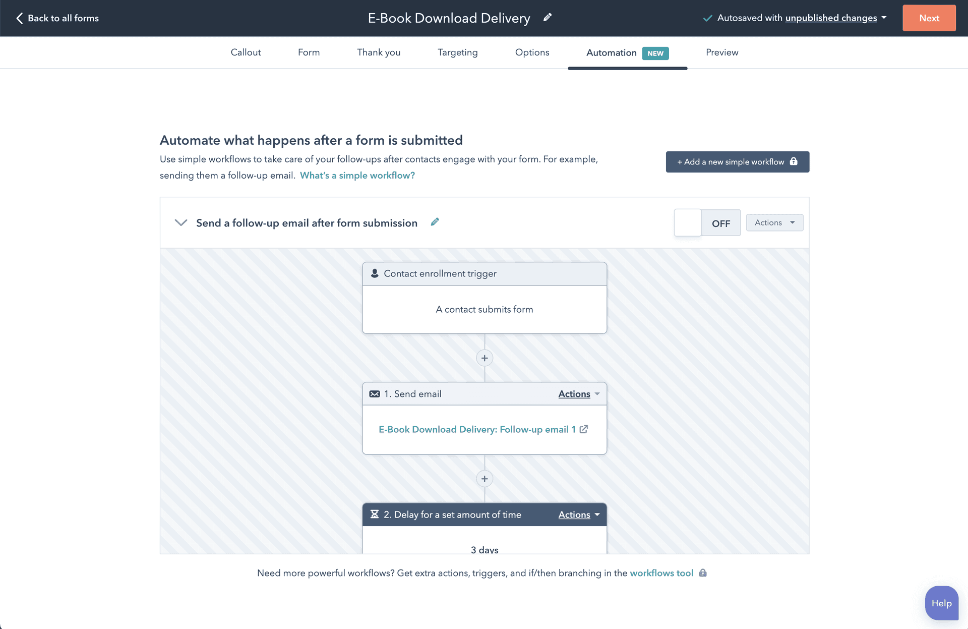 hubspot automation workflow