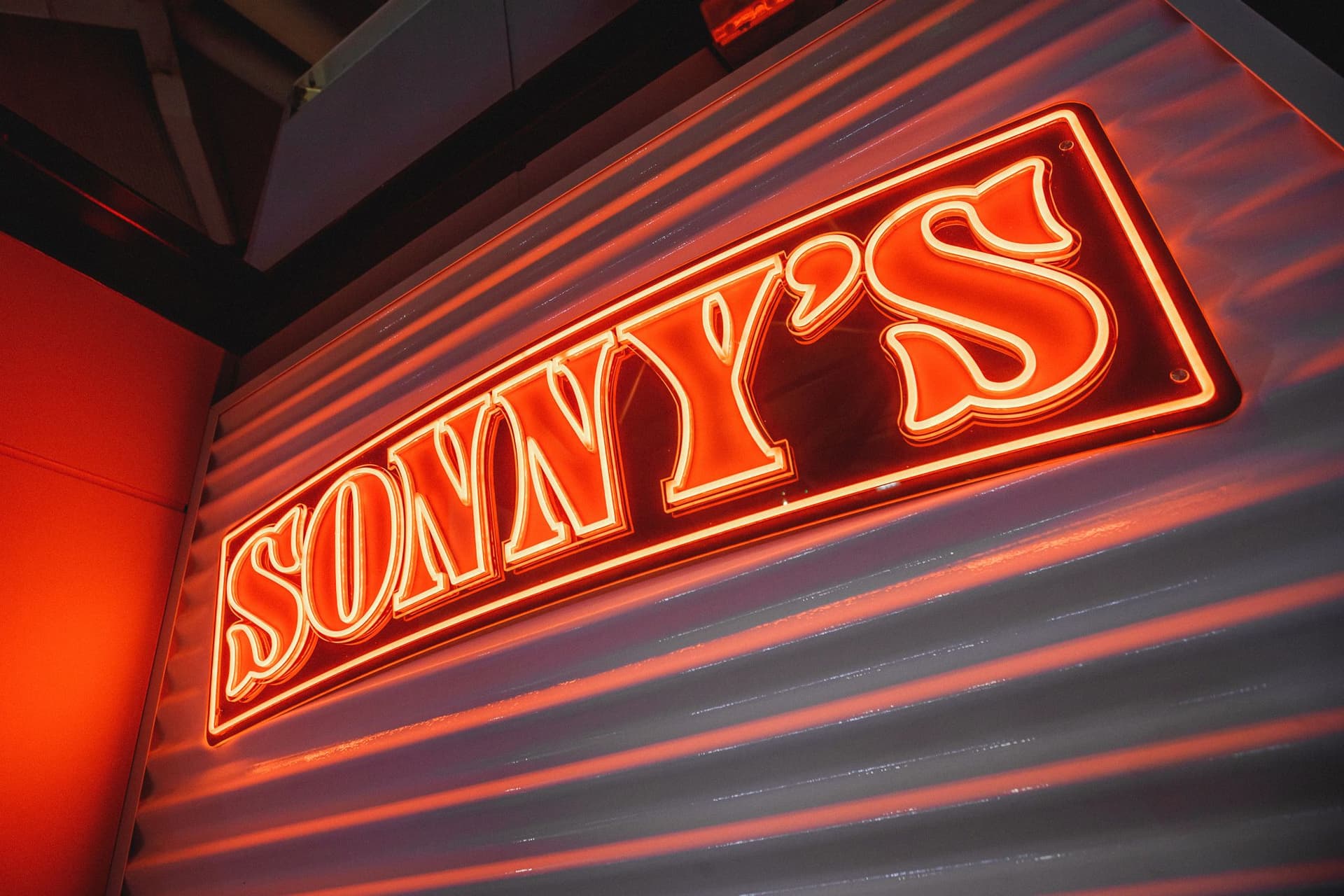 Sonny's House by Brisbane Broncos neon signage