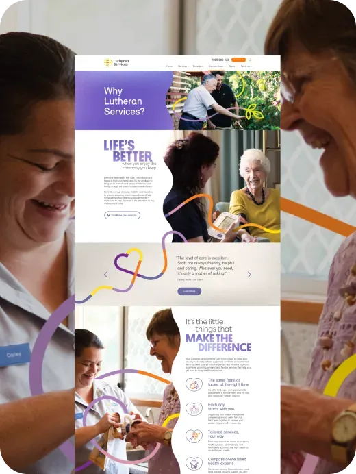 Lutheran Services web pages