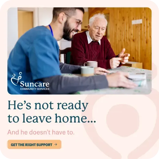 Suncare advert: He's not ready to leave home. And he doesn't have to.