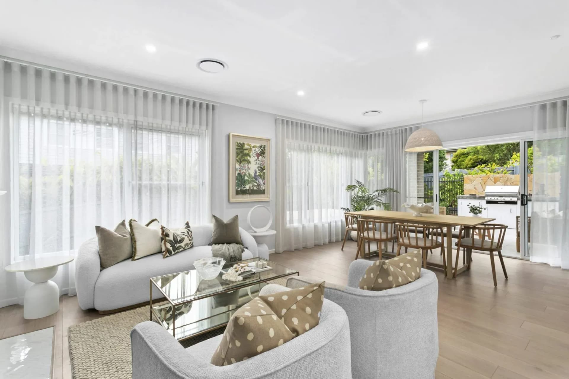 A home that's been styled by Furnishx and their furniture packages