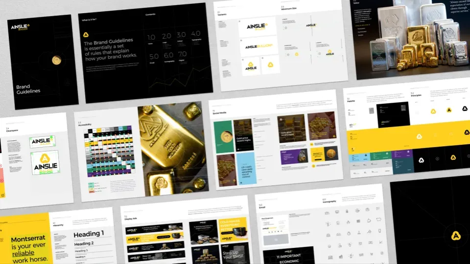 Ainslie Bullion brand kit