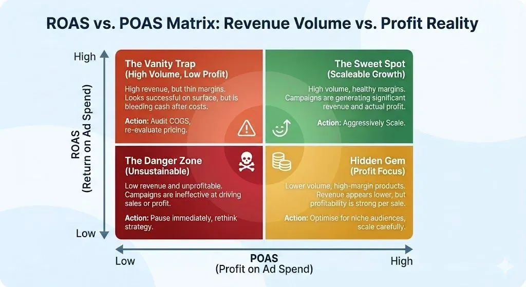 ROAS vs POAS Matrix.webp