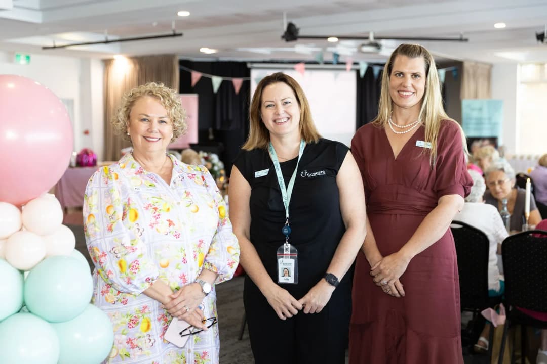Three women from Suncare Community Services