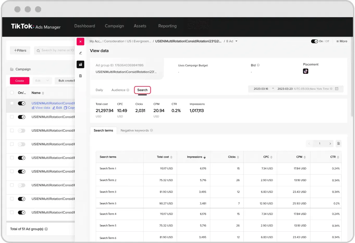 TikTok ads manager platform - control your campaign spend with data-driven insights