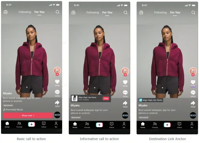 TikTok ad example