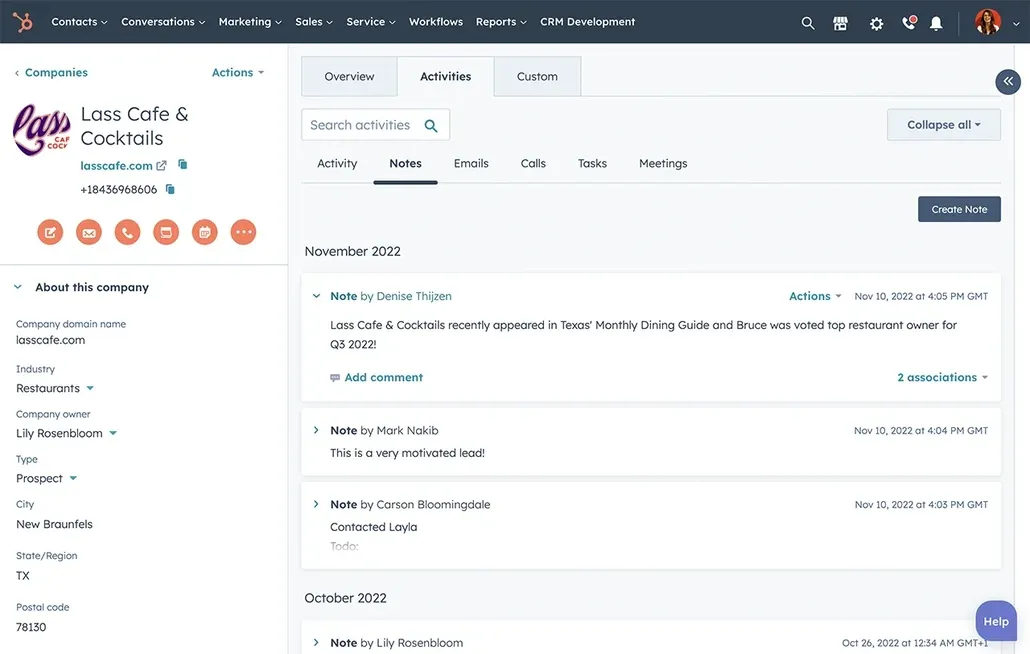 hubspot contact record.webp
