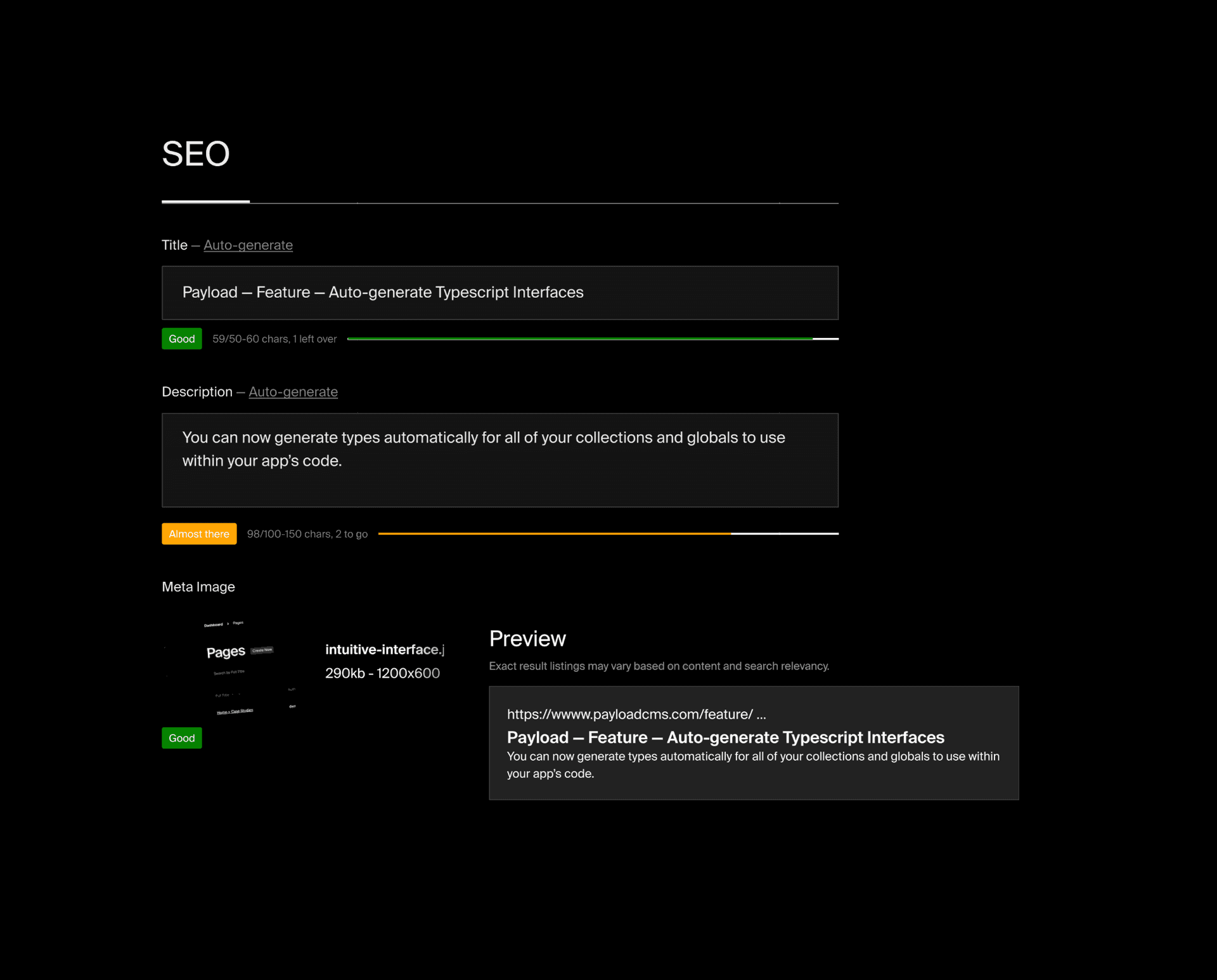 payload seo